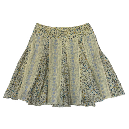 Yellow Floral Skirt - Size 16