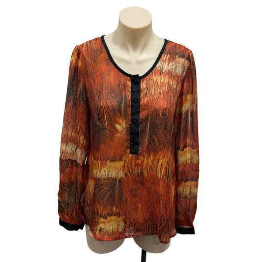 Orange Blouse - Size 10