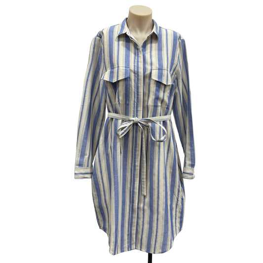 Stripe Cotton Dress - Size 14