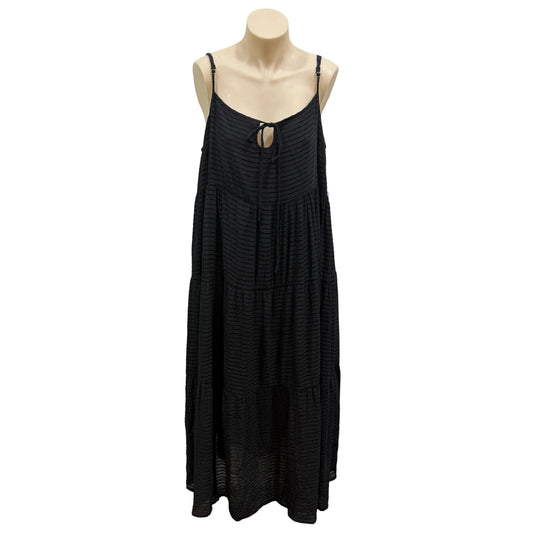 Black Tiered Dress - Size 16