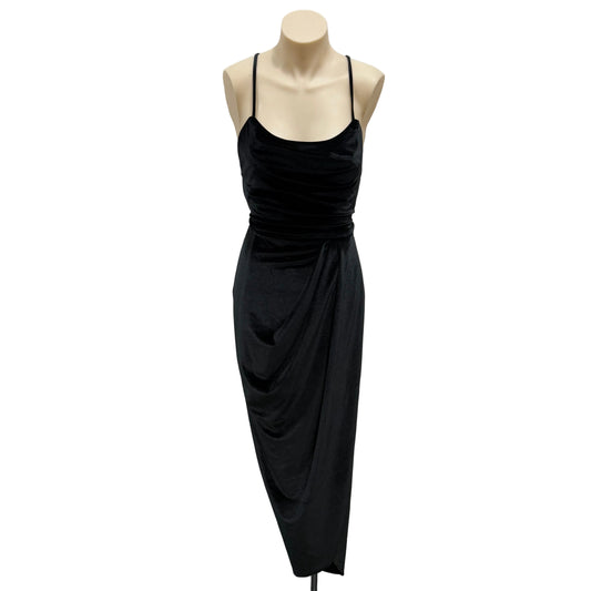 Velvet Look Dress - Size 6