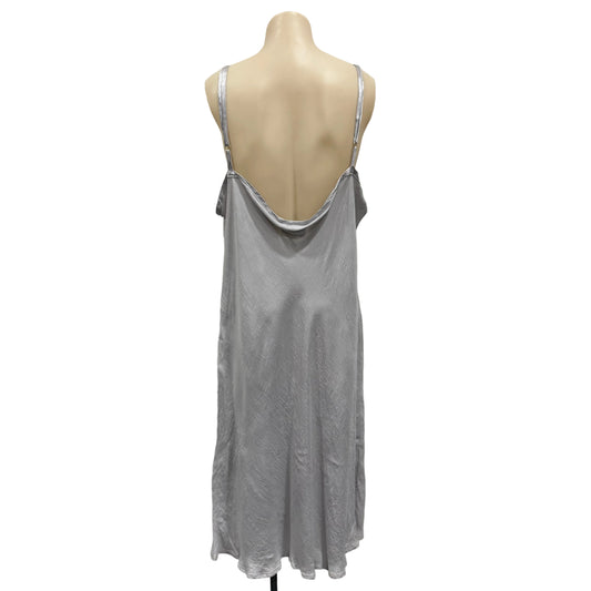 Silver Slip Dress - Size 24