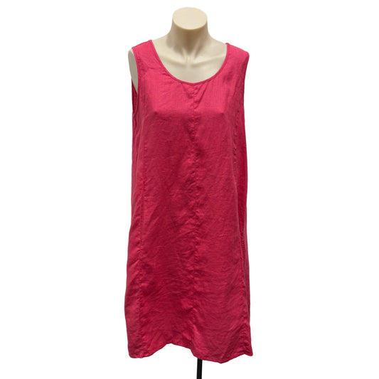 Pink Linen Dress - Size 10