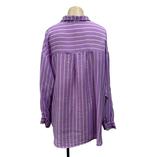 Purple Stripe Shirt - Size 14