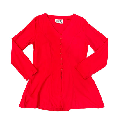 NZ Red Blouse - Size 10