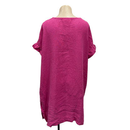 Pink Linen Tunic - Size L/XL