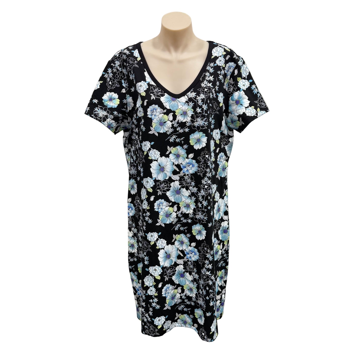 Floral T-Shirt Dress - Size L