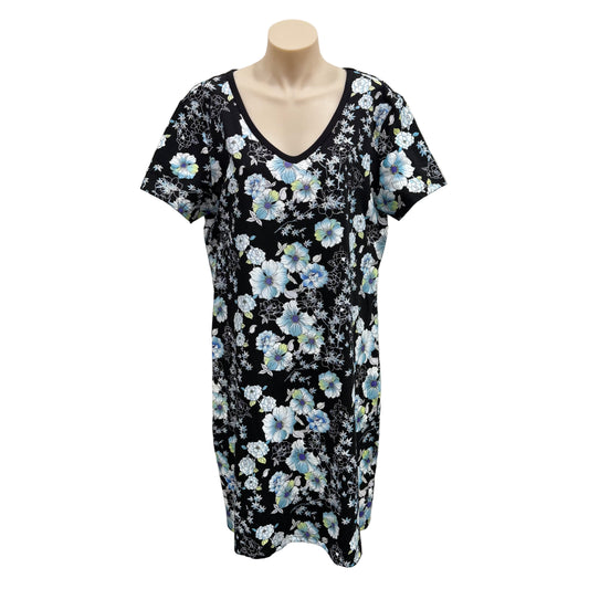 Floral T-Shirt Dress - Size L