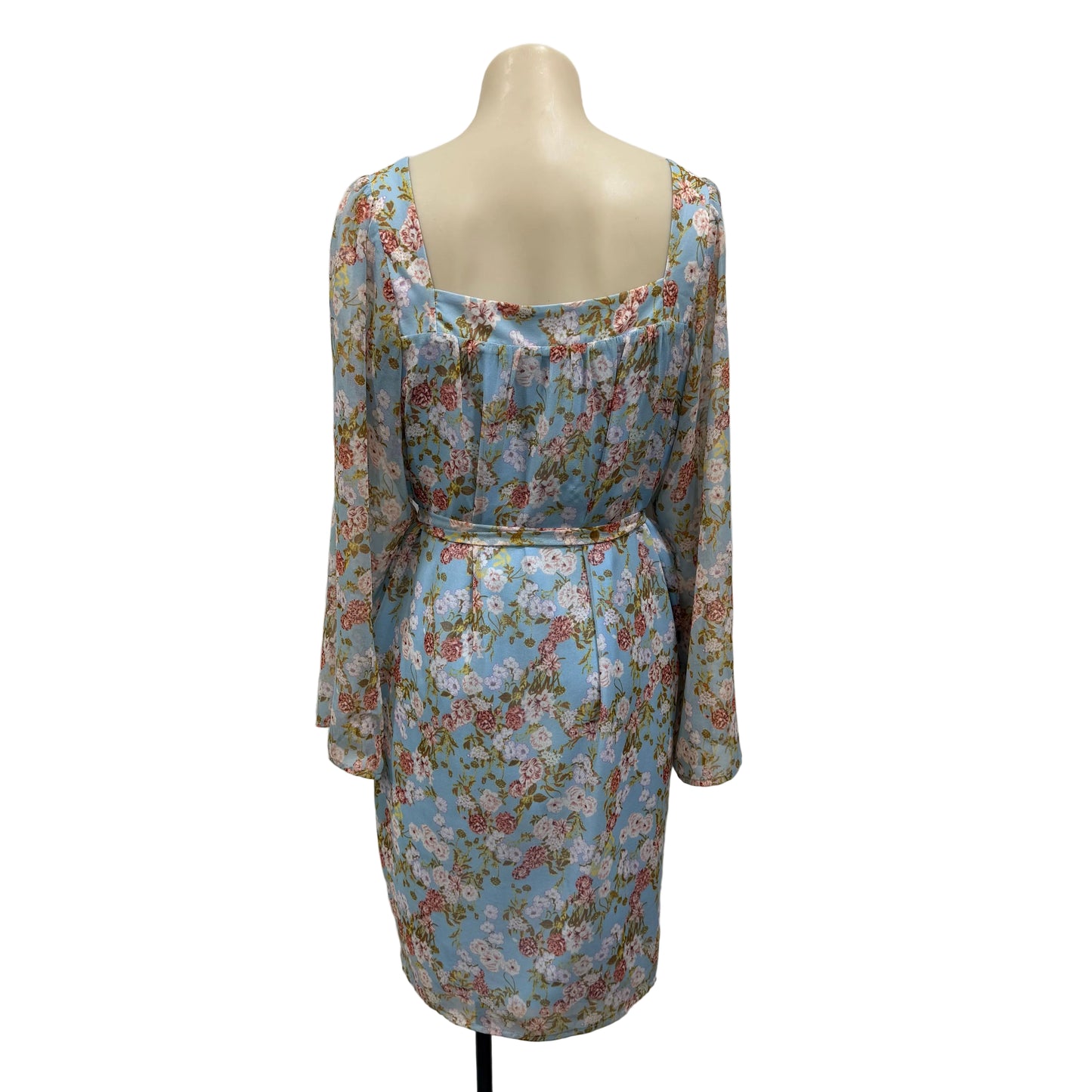 Blue Floral Dress - Size 8