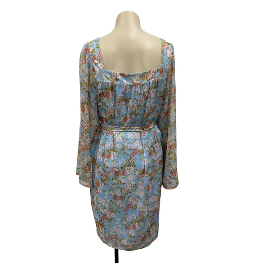 Blue Floral Dress - Size 8