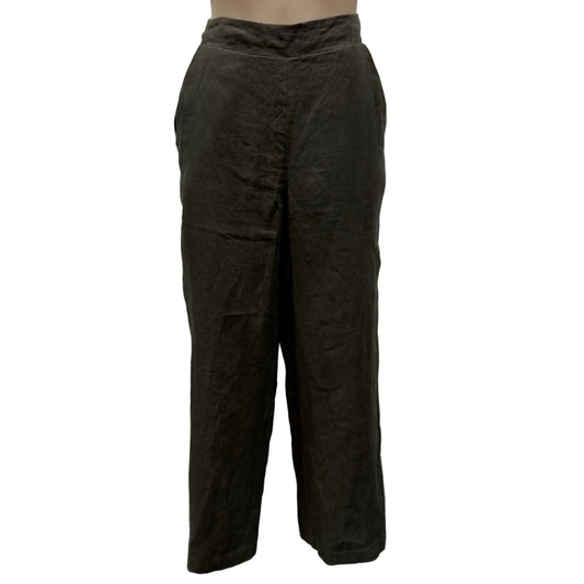 Green Linen Trousers- Size 10