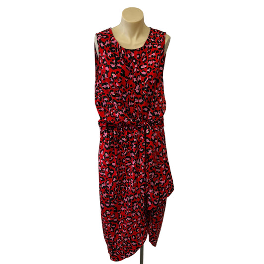 Red and Pink Dress - Size 14