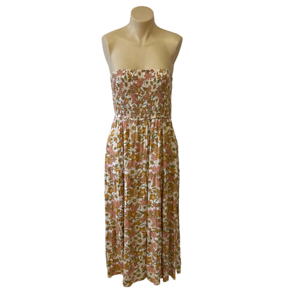 Shirred Strapless Dress - Size 10