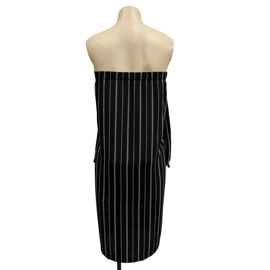 Stripy Strapless Dress - Size L