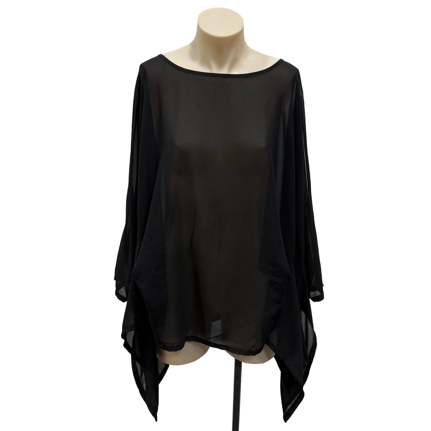 Sheer Black Top - OSFM