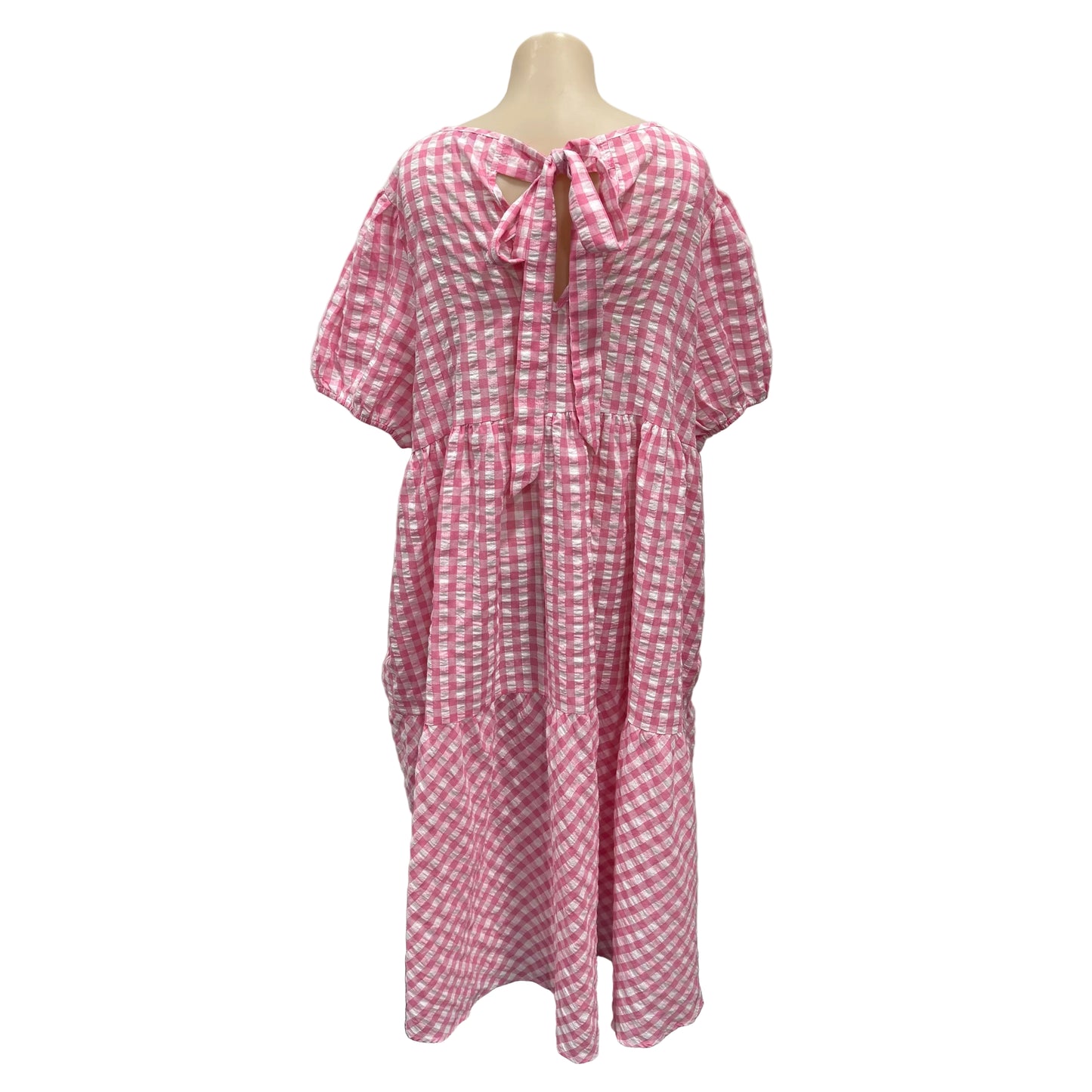 Pink Gingham Dress - Size 16