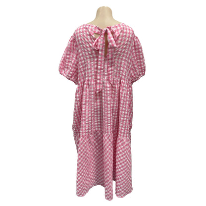 Pink Gingham Dress - Size 16