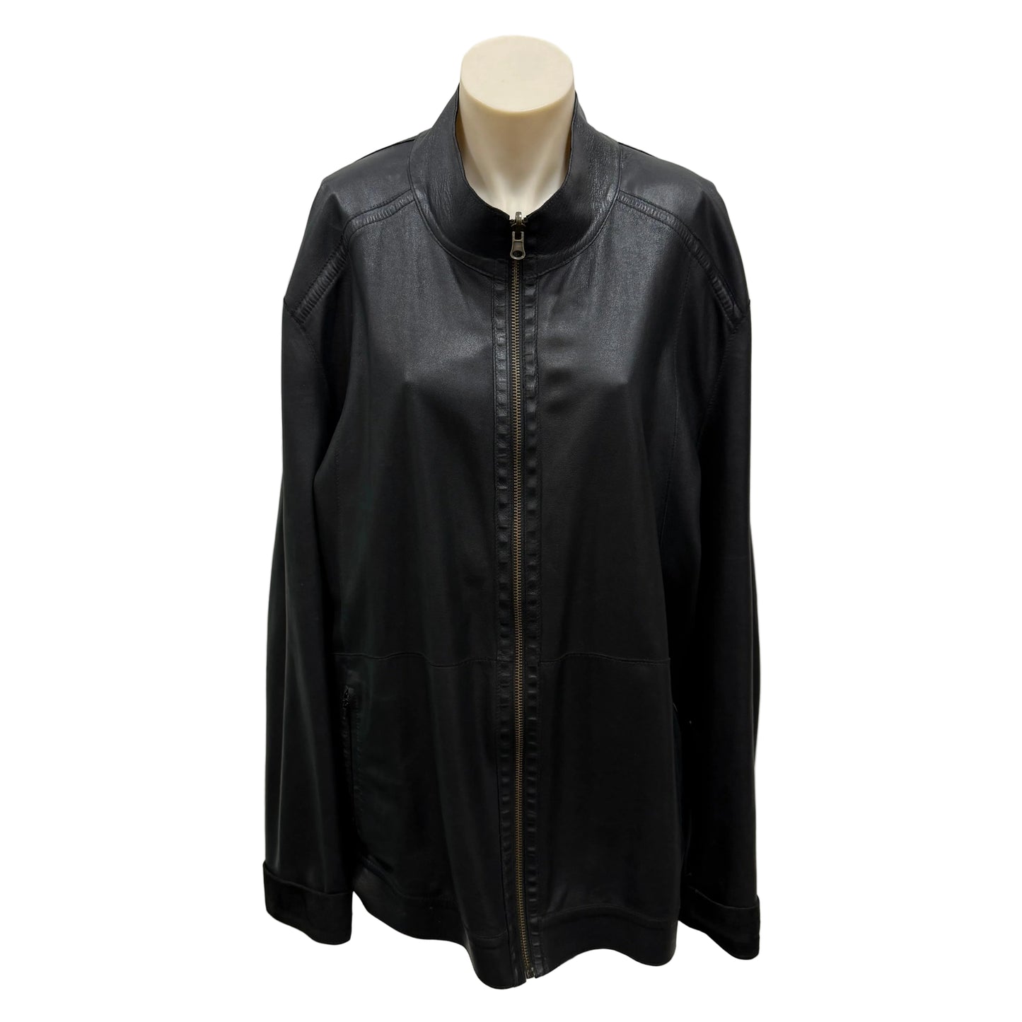 Reversible Leather & Suede Jacket - Size 20