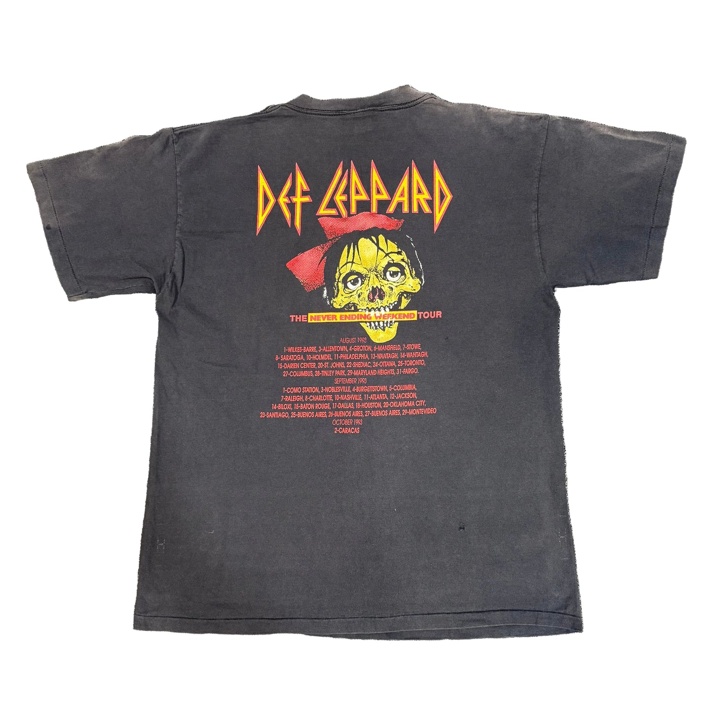 Distressed Def Leppard Tee - Size XL