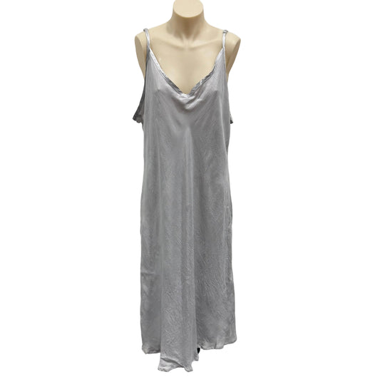 Silver Slip Dress - Size 24