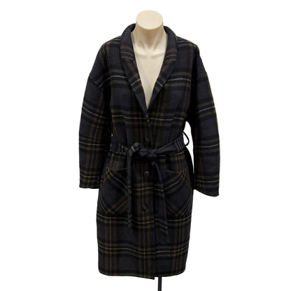 Plaid Coat - Size M