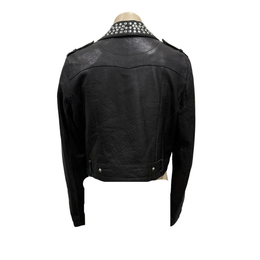 Stud Leather Jacket - Size 14
