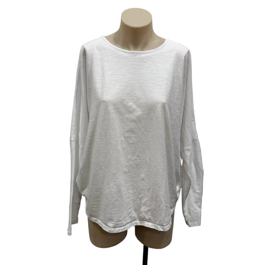 White Cotton Long Sleeve- Size 12