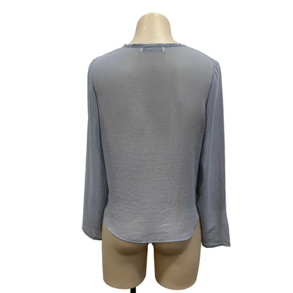 Grey Sheer Top - Size S
