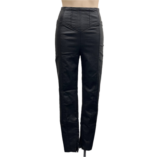 Leather Look Pants - Size S
