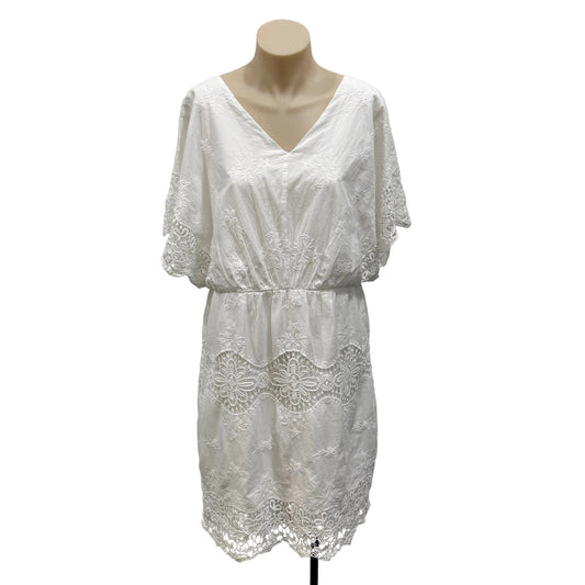 White Cotton Dress - Size 12
