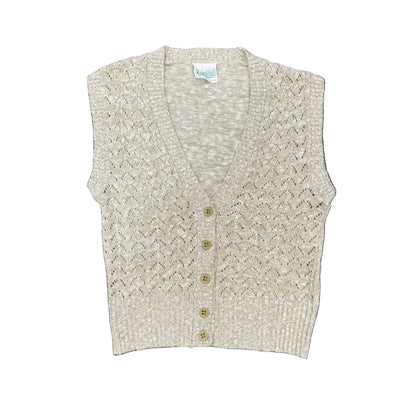 Green Knitted Waistcoat- Size 10