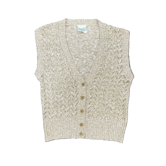 Green Knitted Waistcoat- Size 10