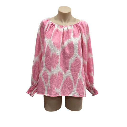 Pink Linen Top - Size 10