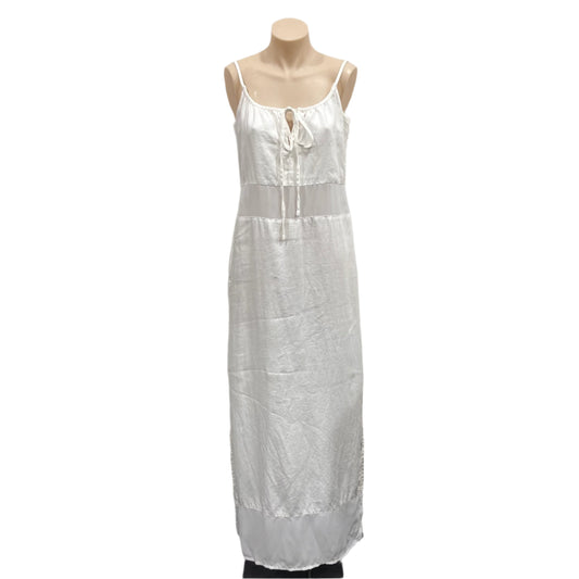 Linen Contrast Dress - Size 12