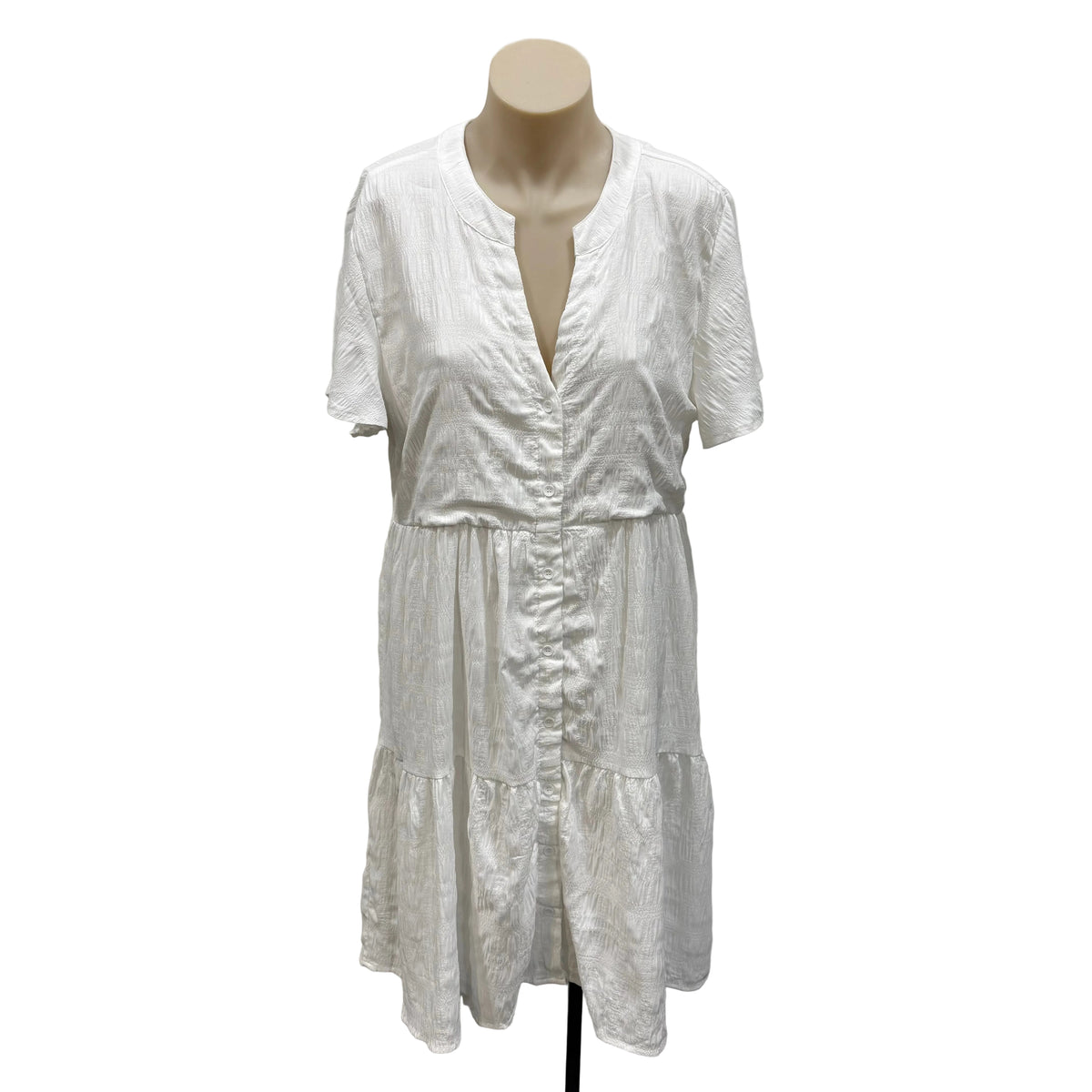 White Flowy Dress - Size 10