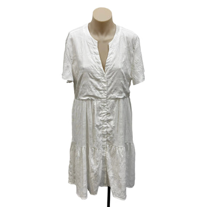 White Flowy Dress - Size 10