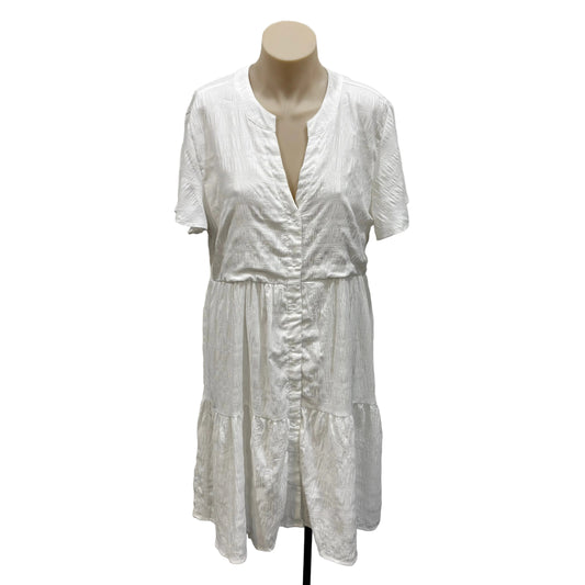 White Flowy Dress - Size 10