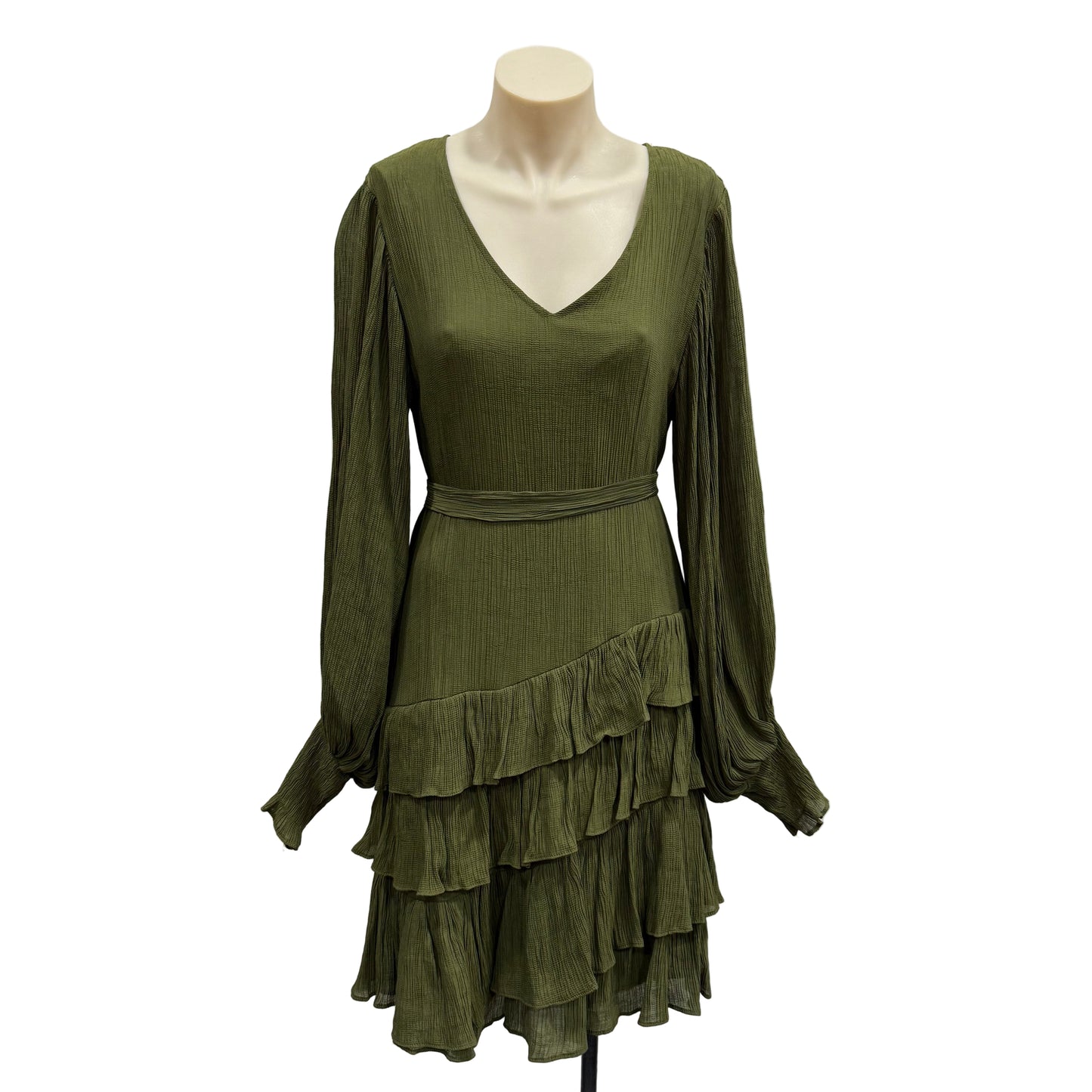 Green Tiered Dress - Size 10