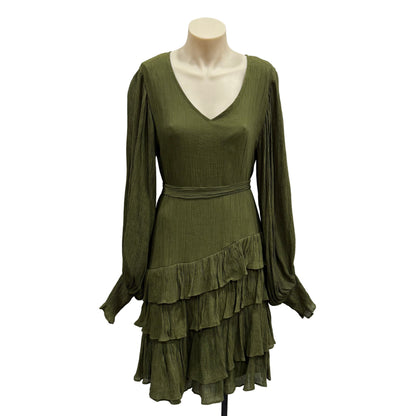 Green Tiered Dress - Size 10
