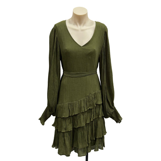 Green Tiered Dress - Size 10
