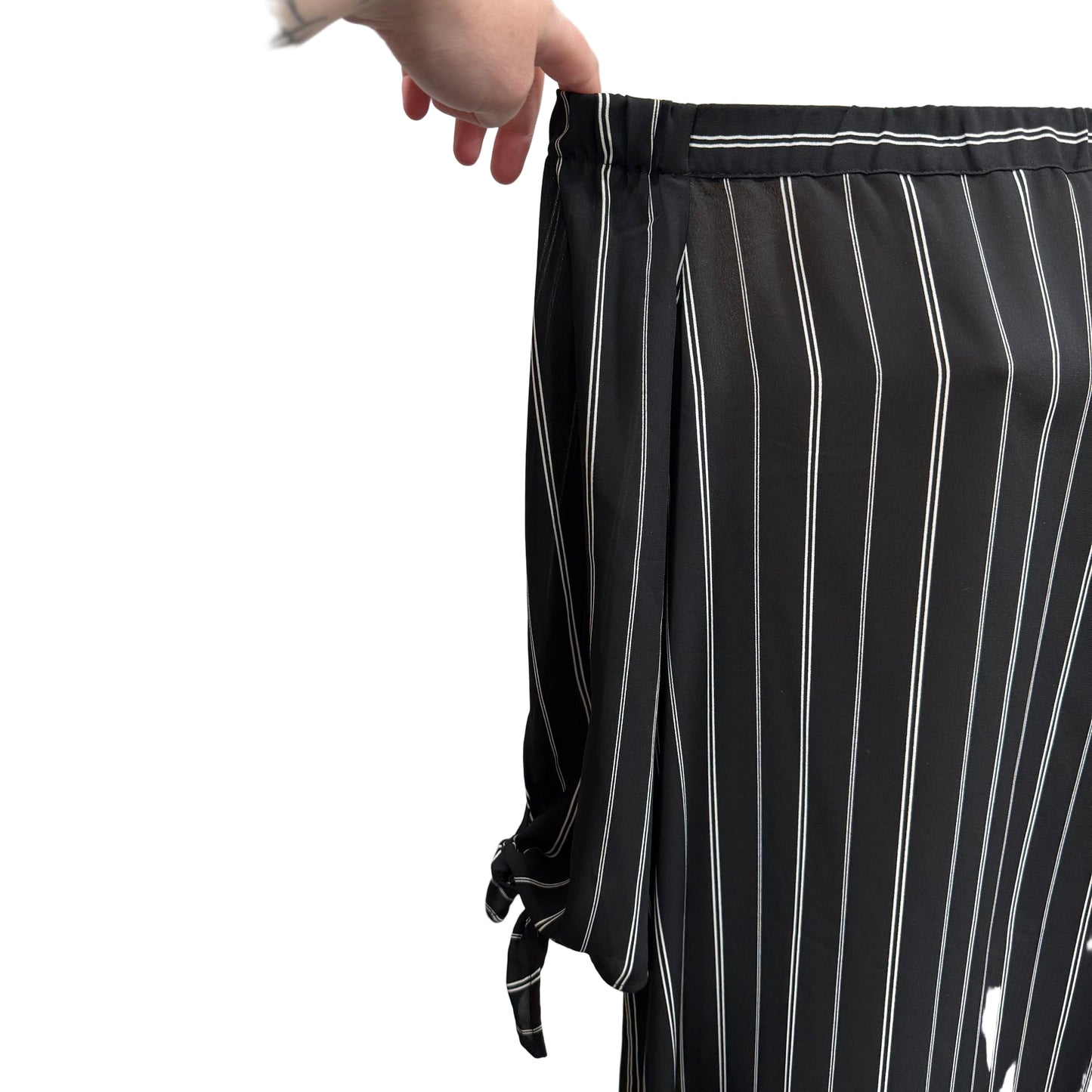 Stripy Strapless Dress - Size L