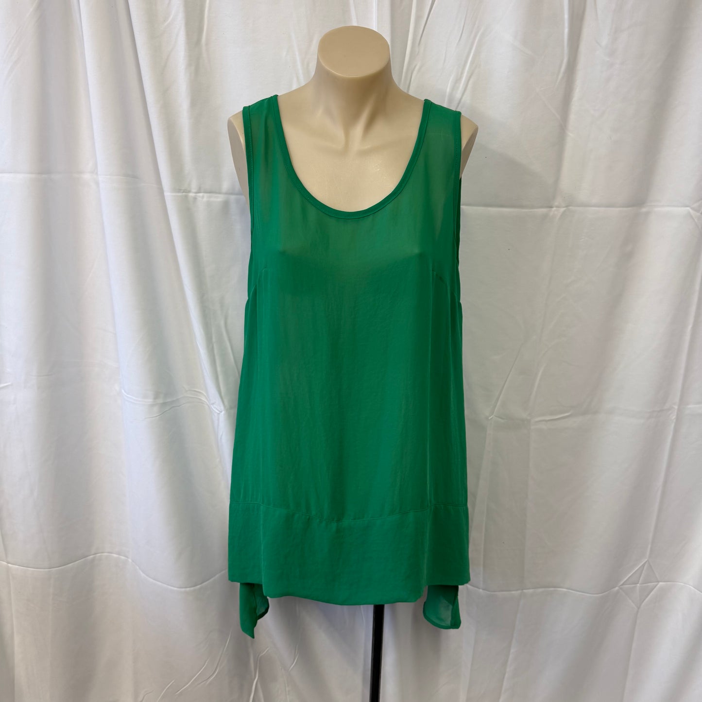 Sheer Green Tank - Size 10