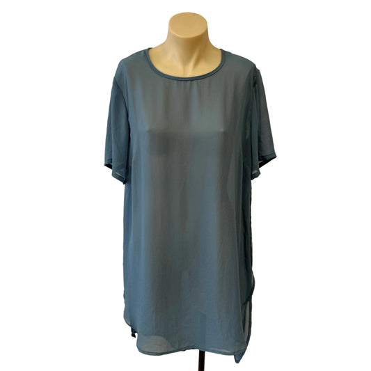 Sheer Blue Dress - Size M