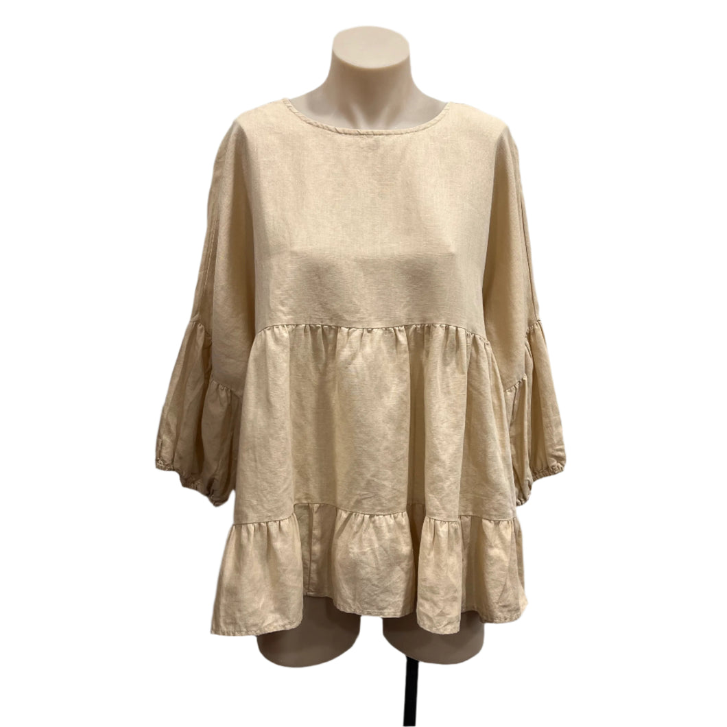 Sass Linen Top - Size 8