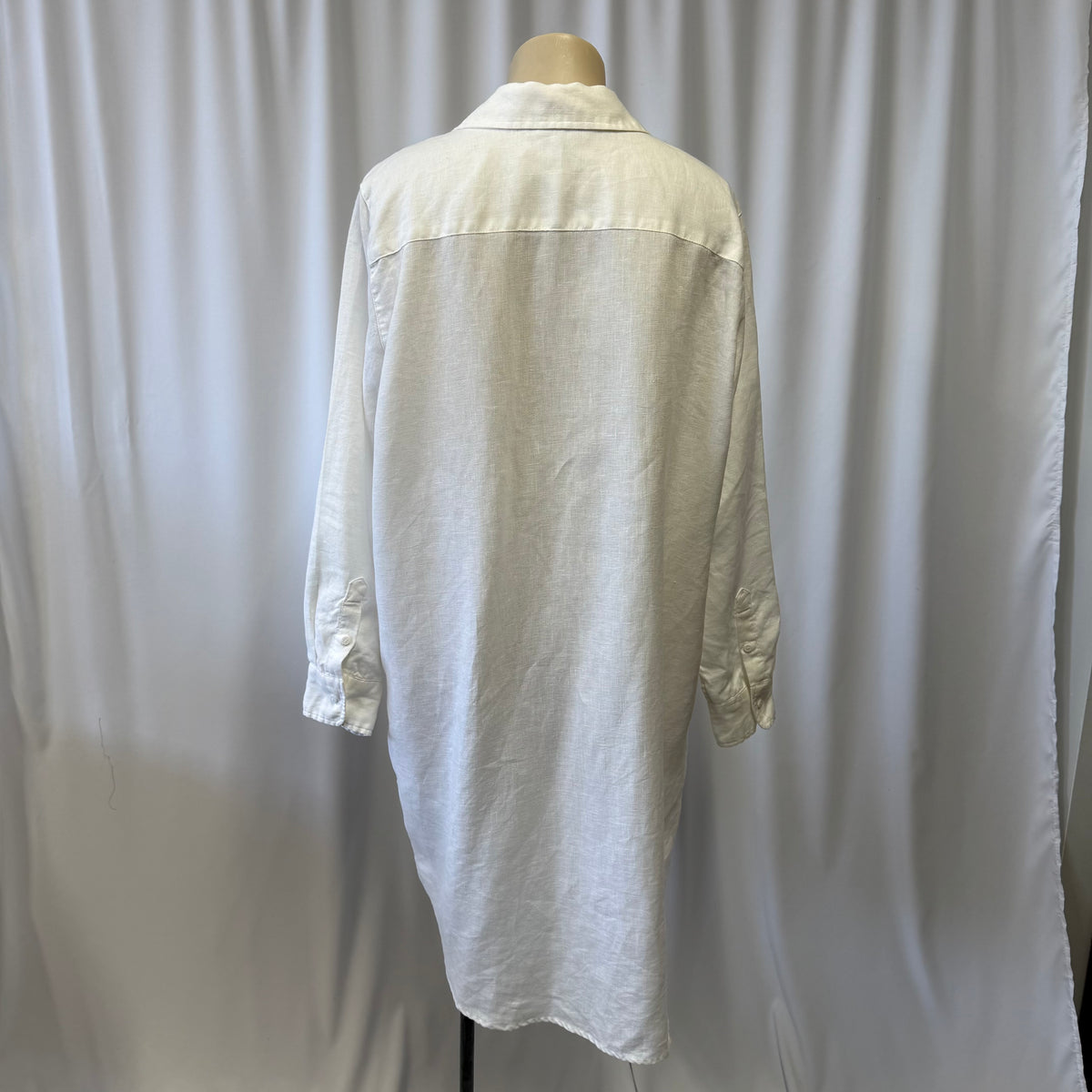 White Linen Dress - Size 12
