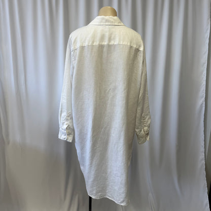 White Linen Dress - Size 12
