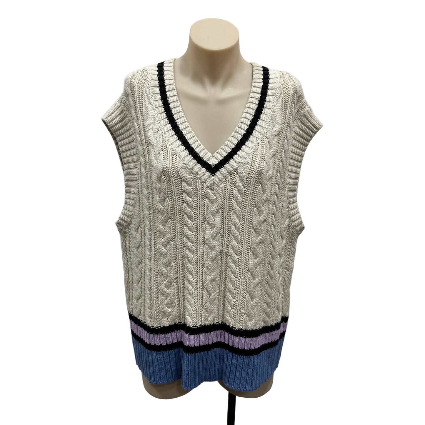 Cable Knit Vest - Size M