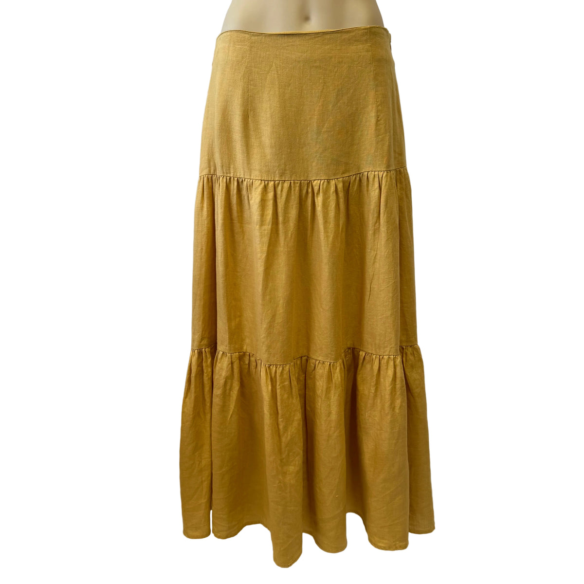 Yellow Tiered Skirt - Size 10