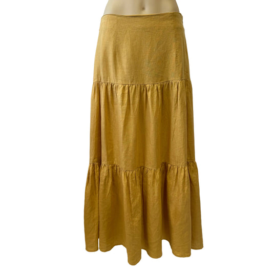 Yellow Tiered Skirt - Size 10