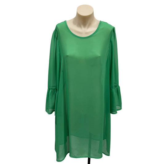 Sheer Green Tunic - Size 16